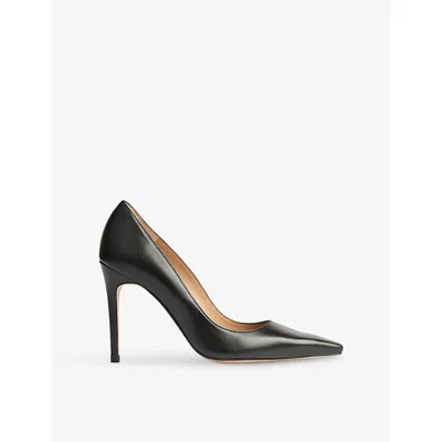 Lk Bennett Womens Bla-black Fern Leather Courts Eur 39 / 6 Uk