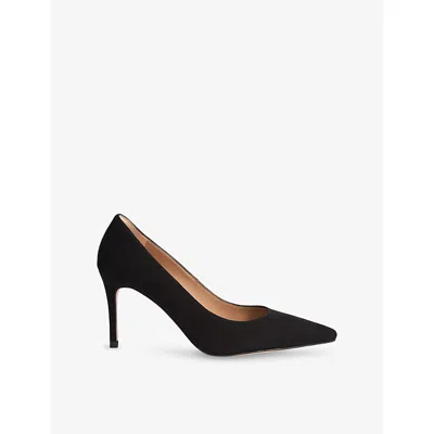 Lk Bennett Womens Bla-black Floret Suede Courts Eur 42/ 9 Uk