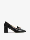 Lk Bennett Womens Bla-black Johanna Snaffle-embellished Patent-leather Court Shoes In Bla-black