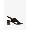 Lk Bennett Kacey Slingback Strap Sandal In Bla-black