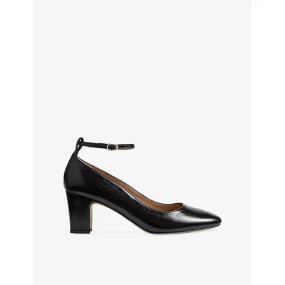 Lk Bennett Womens Bla-black Lorena Patent-leather Courts Eur 35 / 2 Uk