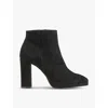 Lk Bennett Womens Bla-black Sibella Platform Suede Ankle Boots In Bla-black