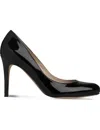 Lk Bennett Womens Bla-black Stila Patent-leather Courts 7 In Bla-black