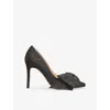 Lk Bennett Vivi Bow Pointed Toe Pump In Black