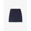 Lk Bennett Charlee Tweed Jacket In Blu-navy