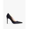 Lk Bennett Womens Blu-navy Fern Suede Courts Eur 36 / 3 Uk