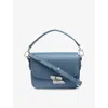 Lk Bennett Womens Blu-smoke Blue Frankie Core Leather Cross-body Bag In Blu-smoke Blue