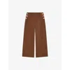 Lk Bennett Hans Trouser In Bro-chocolate