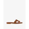 Lk Bennett Womens Bro-tan Casper Leather Sandals Eur 37 / 4 Uk In Brown