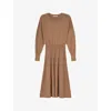 Lk Bennett Blakely Long Sleeve Sweater Dress In Cam-camel