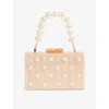 Lk Bennett Womens  Malia Pearl Resin Box Clutch Bag