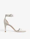 Lk Bennett Womens Cre-ecru Ivy Open-toe Leather Sandals In Cre-ecru