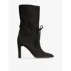 Lk Bennett Eliza Tassel Slouch Bootie In Black