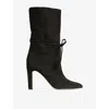 Lk Bennett Eliza Tassel Slouch Bootie In Brown
