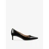 Lk Bennett Womens Bla-black Fern Leather Courts Eur 38/5 Uk In Multi