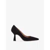 Lk Bennett Womens Florena Suede Courts Bla-black Eur 38/5 Uk In Black