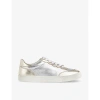 Lk Bennett Womens Gol-gold Runner Panelled Leather Low-top Trainers In Gol-gold