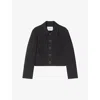Lk Bennett Womens Halina Four-pocket Stretch-woven Jacket Bla-black In Bla-black