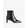 Lk Bennett Hylda Block Heel Bootie In Black