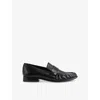 Lk Bennett Womens Bla-black Adira Stud-embellished Leather Loafers