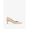 Lk Bennett Womens Bei-trench Ava Suede Heeled Courts In Bei-trench