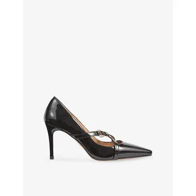 LK BENNETT WOMENS BLA-BLACK CHRISTIE LEATHER COURTS EUR 41 / 8 UK