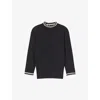 Lk Bennett Womens  Ethel High-neck Wool Jumper In Mul-black/cream