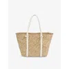 Lk Bennett Womens Mul-white/natural Harper Straw Tote Bag