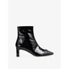 Lk Bennett Hylda Block Heel Bootie In Black