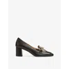 Lk Bennett Womens  Johanna Leather Heeled Courts In Mul-black/white