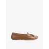 Lk Bennett Womens Bro-tan Leslie Tassel Leather Moccasins Eur 39 / 6 Uk