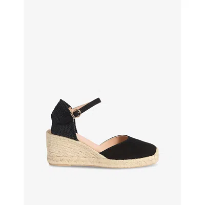 Lk Bennett Womens  Marissa Suede Platform Espadrilles