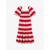 Lk Bennett Ruby Bold Stripe Maxi Dress In Mul-multi