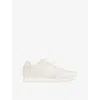 Lk Bennett Womens Whi-off White Sport Runner Leather And Suede Low-top Trainers In Whi-off White
