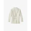 Lk Bennett Womens Mariner Double-breasted Cotton-blend Jacket Cre-cream In Cre-cream