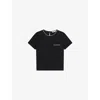 Lk Bennett Womens  Vita Contrast-trim Cotton-jersey T-shirt In Mul-black/cream