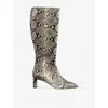 Lk Bennett Margarite Knee High Boot In Multi