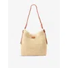 Lk Bennett Womens Mul-brown Celeste Braided-strap Raffia Tote Bag