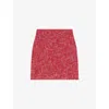 Lk Bennett Womens Mul-red Alexa Tweed Mini Skirt In Mul-red