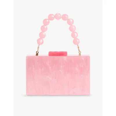 Lk Bennett Womens  Maeve Resin Box Clutch Bag