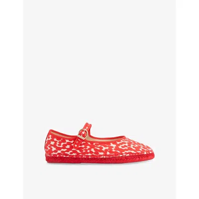 Lk Bennett Womens  Emmie Cotton-canvas Mary-jane Espadrilles