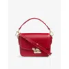 Lk Bennett Womens Frankie Leather Crossbody Bag Red-red In Red-red
