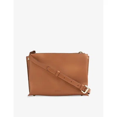Lk Bennett Womens Evie Leather Crossbody Bag Tan-tan