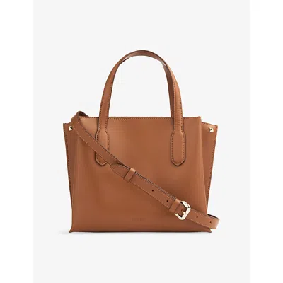 Lk Bennett Womens Tan-tan Lola Leather Tote Bag