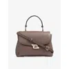 Lk Bennett Womens Tau-taupe Darcie Leather Top-handle Bag In Tau-taupe