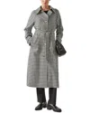 Lk Bennett Wool Alexa Trench Coat In Multi