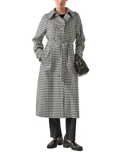 Lk Bennett Wool Alexa Trench Coat In Multi