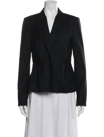 Pre-owned Lk Bennett Wool Blazer In Black