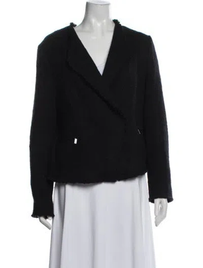 Pre-owned Lk Bennett Wool Blazer In Blue