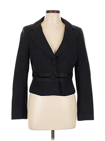 Pre-owned Lk Bennett Wool Blazer Jacket In Black